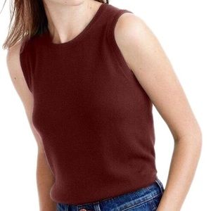 august silk Dark Brown Sleeveless Sweater